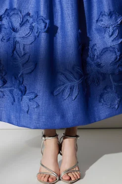 Natori Pants, Skirts & Shorts-Embellished Raffia Maxi Skirt
