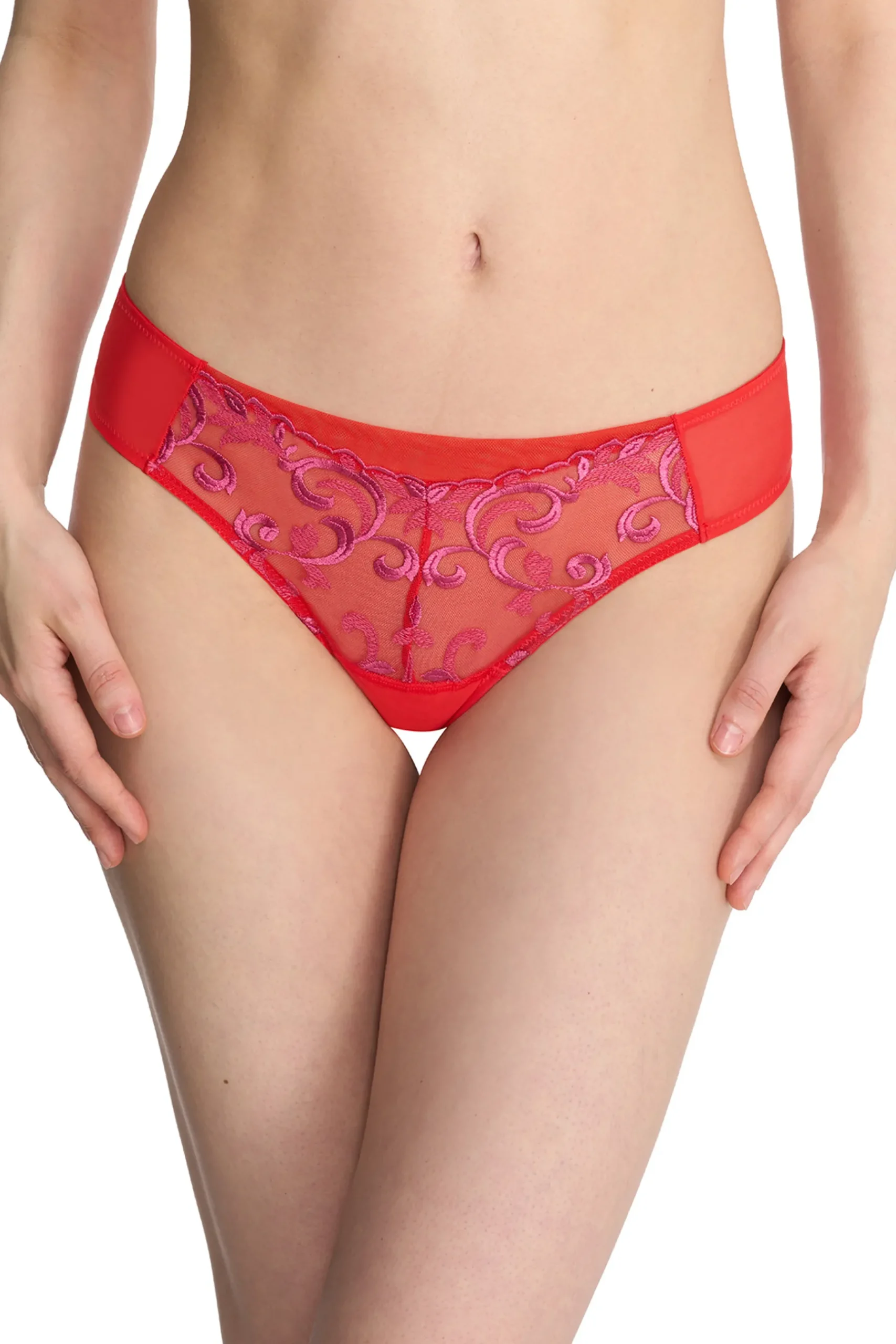 Natori Thongs-Embellished Thong