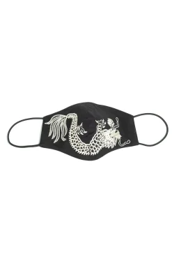 Natori Face Masks-Embroidered Dragon Face Mask