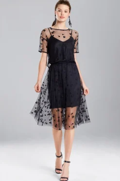 Natori Pants, Skirts & Shorts-Embroidered Mesh Skirt