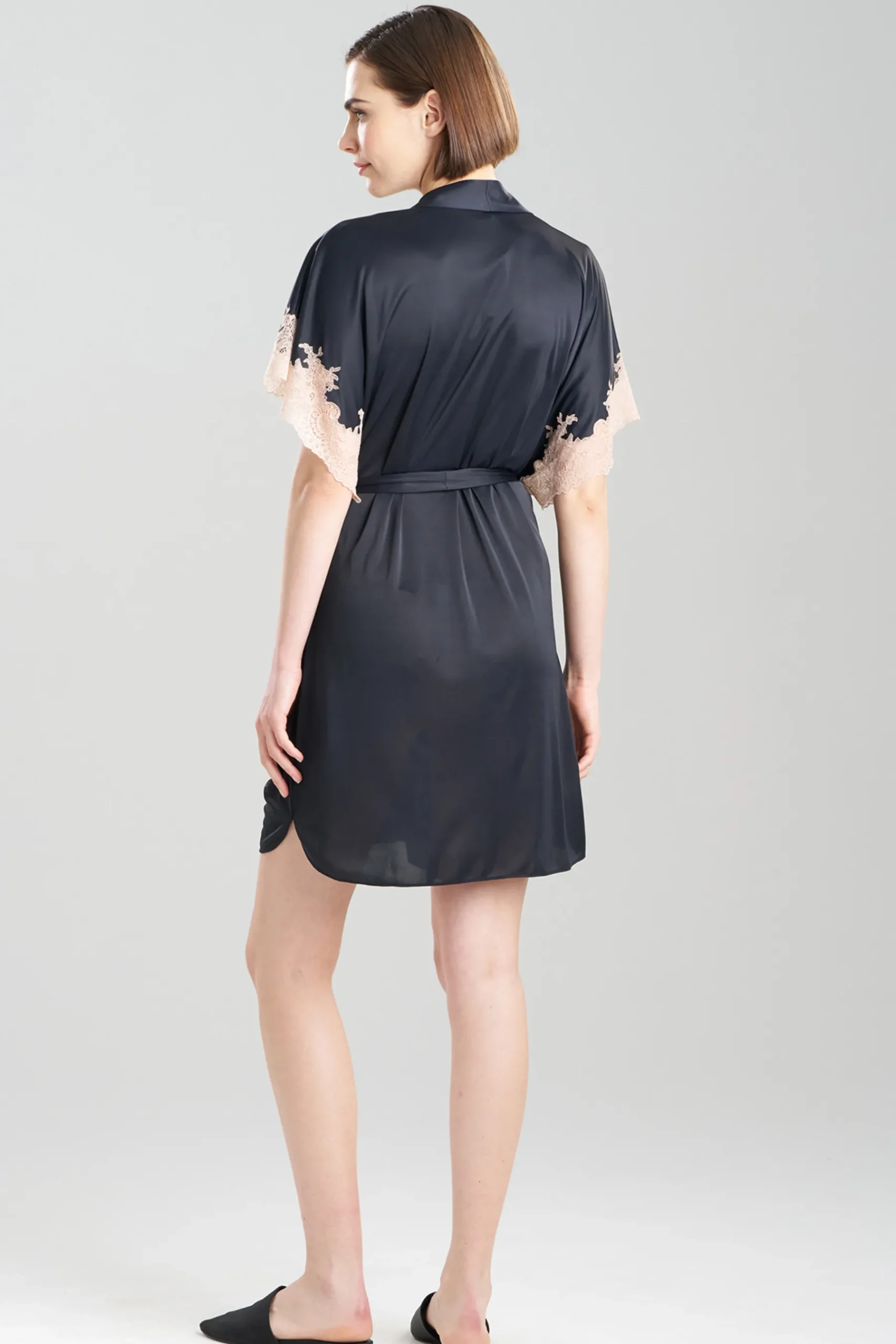 Natori Robes & Kimonos-Enchant Lace Applique Wrap