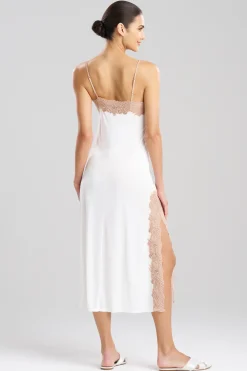 Natori Gowns-Enchant Lace Slit Gown