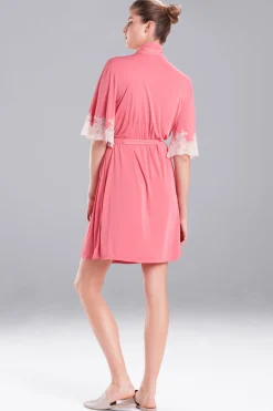 Natori Plus Sizes|Robes & Kimonos-Enchant Wrap With Lace