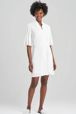 Natori Plus Sizes|Robes & Kimonos-Enchant Wrap With Lace