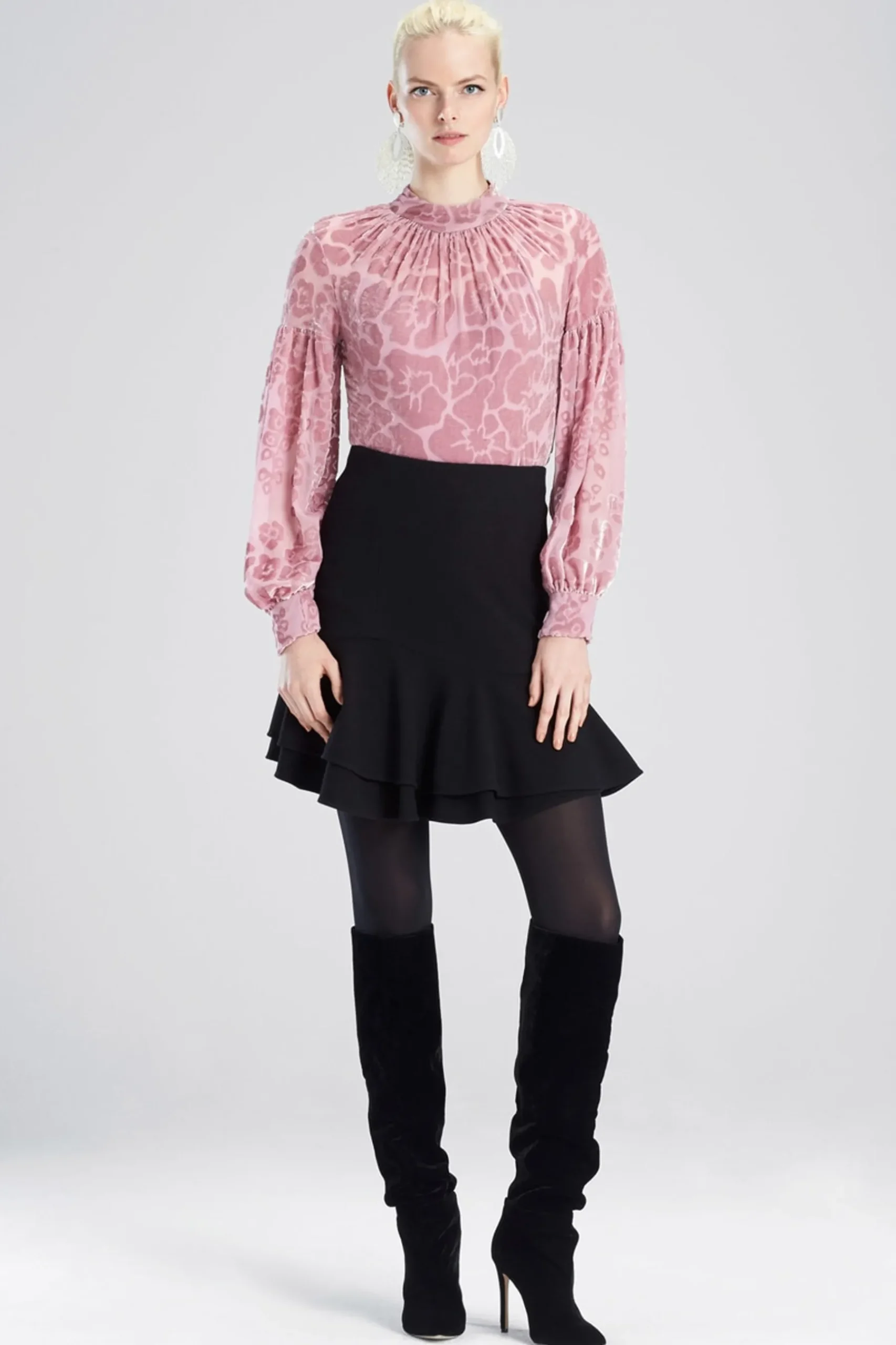 Natori Tops, Shirts & Tunics-Fallen Floral Burnot Top