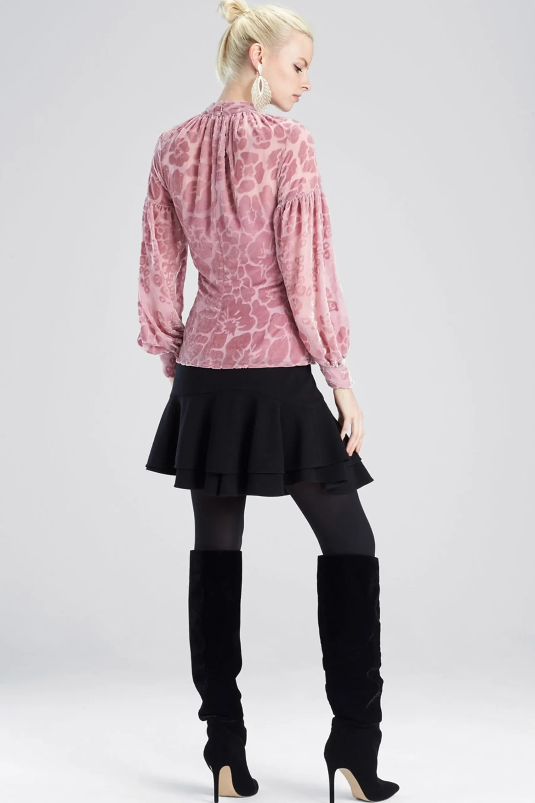 Natori Tops, Shirts & Tunics-Fallen Floral Burnot Top