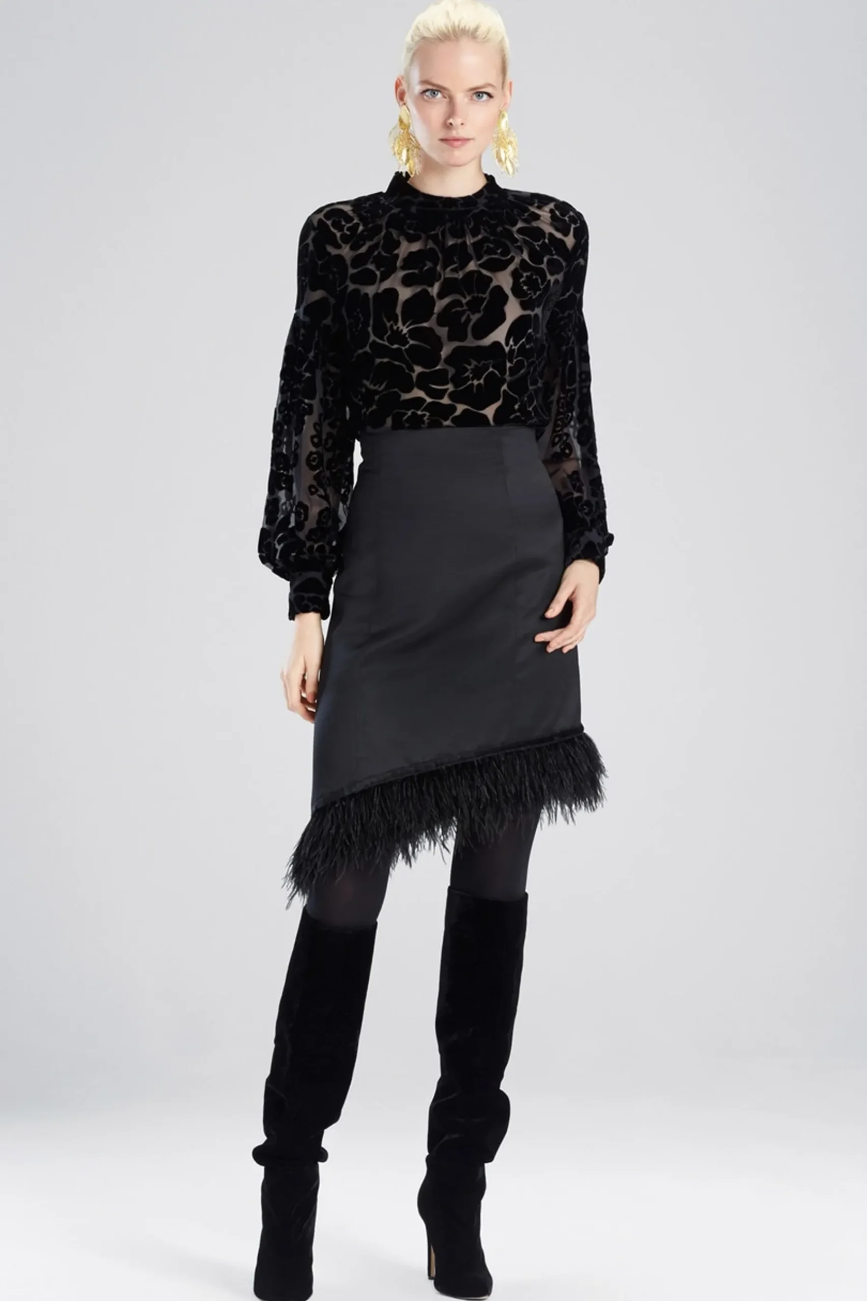 Natori Tops, Shirts & Tunics-Fallen Floral Burnot Top