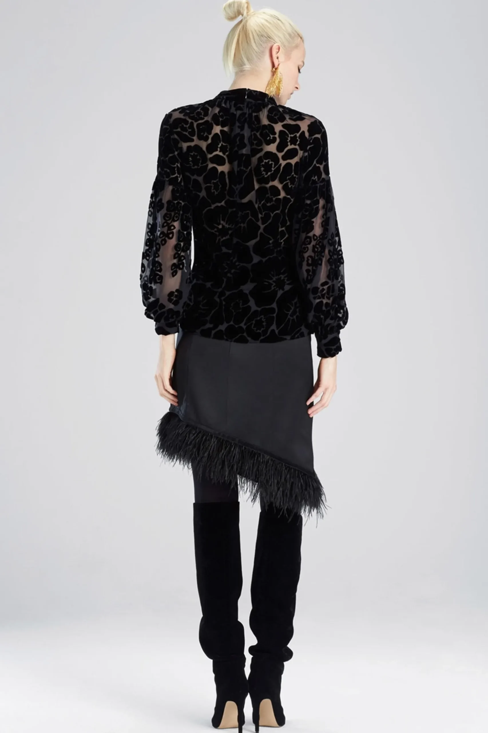 Natori Tops, Shirts & Tunics-Fallen Floral Burnot Top
