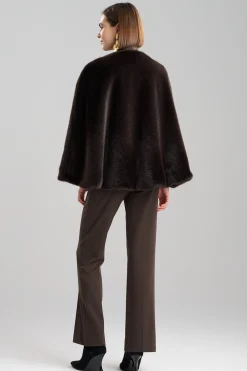 Natori Jackets & Outerwear-Faux Mink Cape