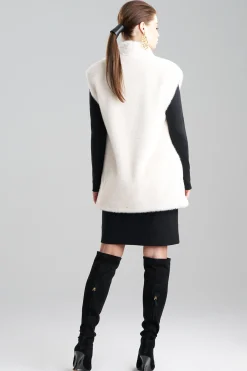 Natori Jackets & Outerwear-Faux Mink Vest