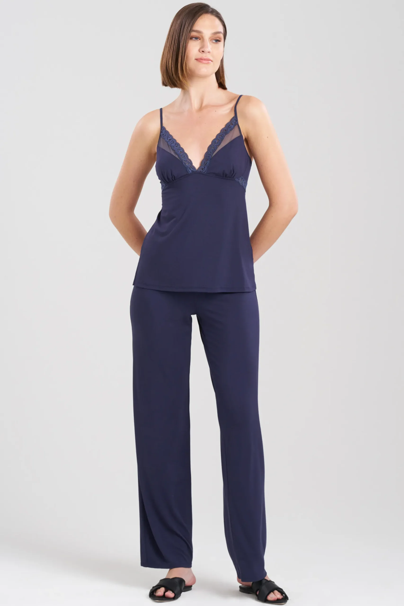 Natori Pajama Sets-Feathers Essentials Lenzing™ Ecovero™ Viscose Cami PJ