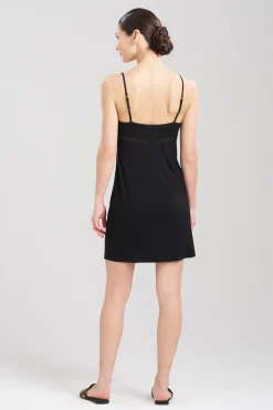 Natori Chemises-Feathers Essentials Lenzing™ Ecovero™ Viscose Lace Applique Chemise