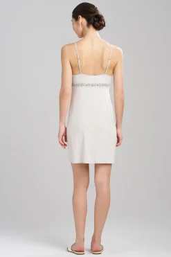 Natori Chemises-Feathers Essentials Lenzing™ Ecovero™ Viscose Lace Applique Chemise