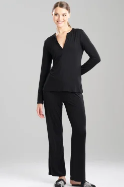 Natori Pajama Sets-Feathers Essentials Lenzing™ Ecovero™ Viscose PJ