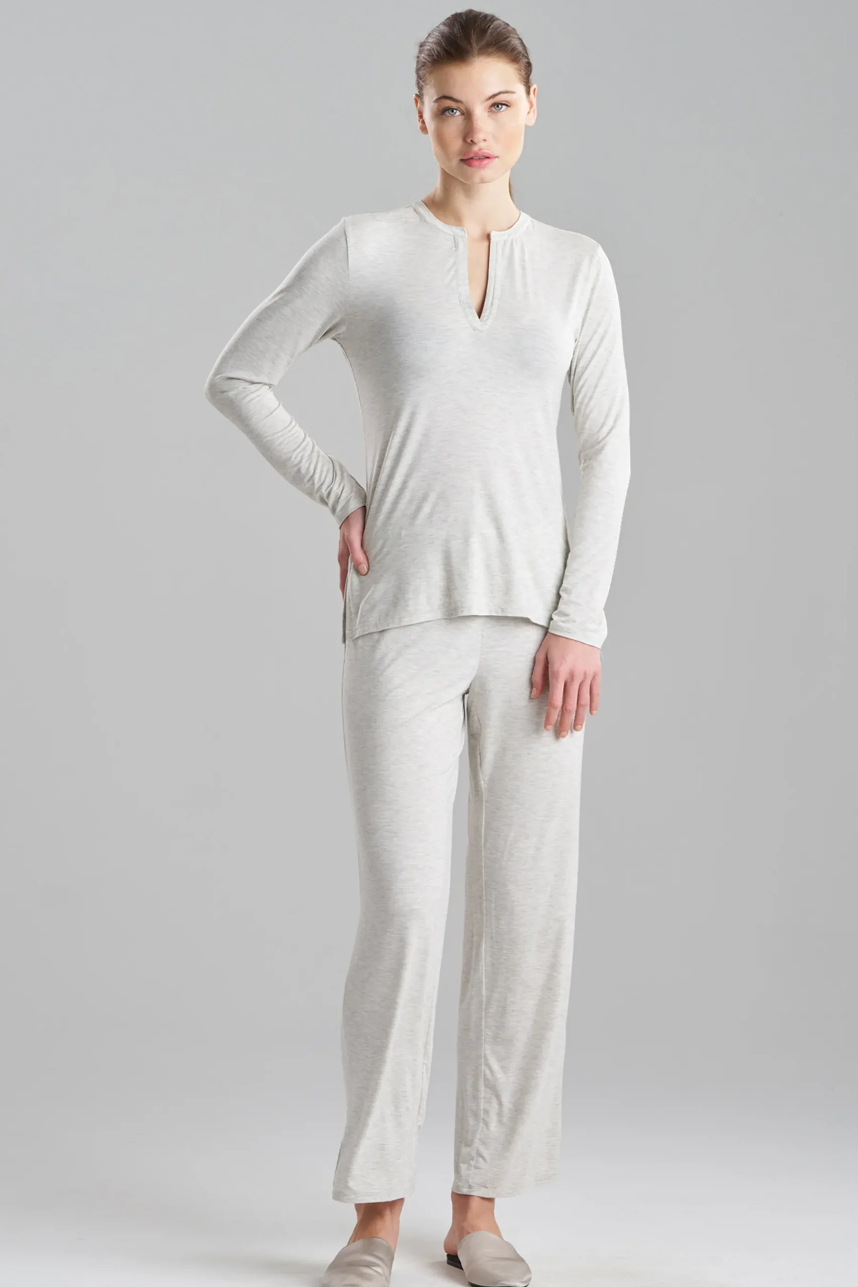 Natori Pajama Sets-Feathers Essentials Lenzing™ Ecovero™ Viscose PJ