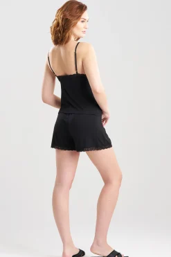 Natori Pajama Sets-Feathers Essentials Lenzing™ Ecovero™ Viscose Lace Applique Cami PJ