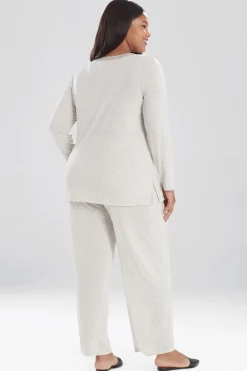 Natori Plus Sizes|Pajama Sets-Feathers Essentials PJ