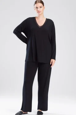 Natori Plus Sizes|Pajama Sets-Feathers Essentials PJ