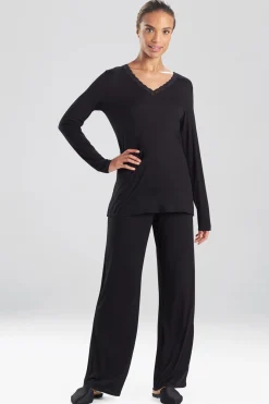 Natori Plus Sizes|Pajama Sets-Feathers Essentials PJ