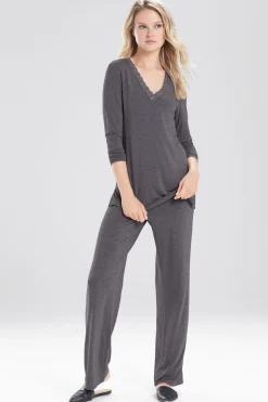 Natori Plus Sizes|Pajama Sets-Feathers Essentials PJ