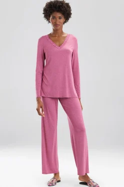 Natori Plus Sizes|Pajama Sets-Feathers Essentials PJ