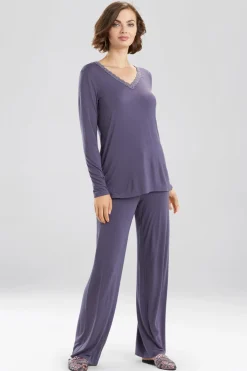 Natori Plus Sizes|Pajama Sets-Feathers Essentials PJ