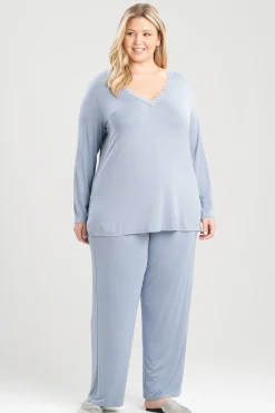 Natori Plus Sizes|Pajama Sets-Feathers Essentials PJ