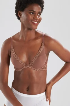 Natori T-Shirt Bras|Underwire Bras-Feathers Plunge T-Shirt Bra - Basics