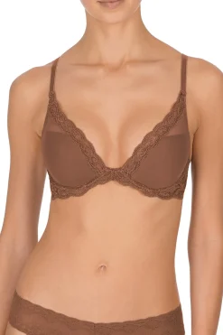 Natori T-Shirt Bras|Underwire Bras-Feathers Plunge T-Shirt Bra - Basics