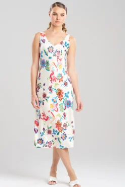 Natori Plus Sizes|Gowns-Fleur Dragon Gown