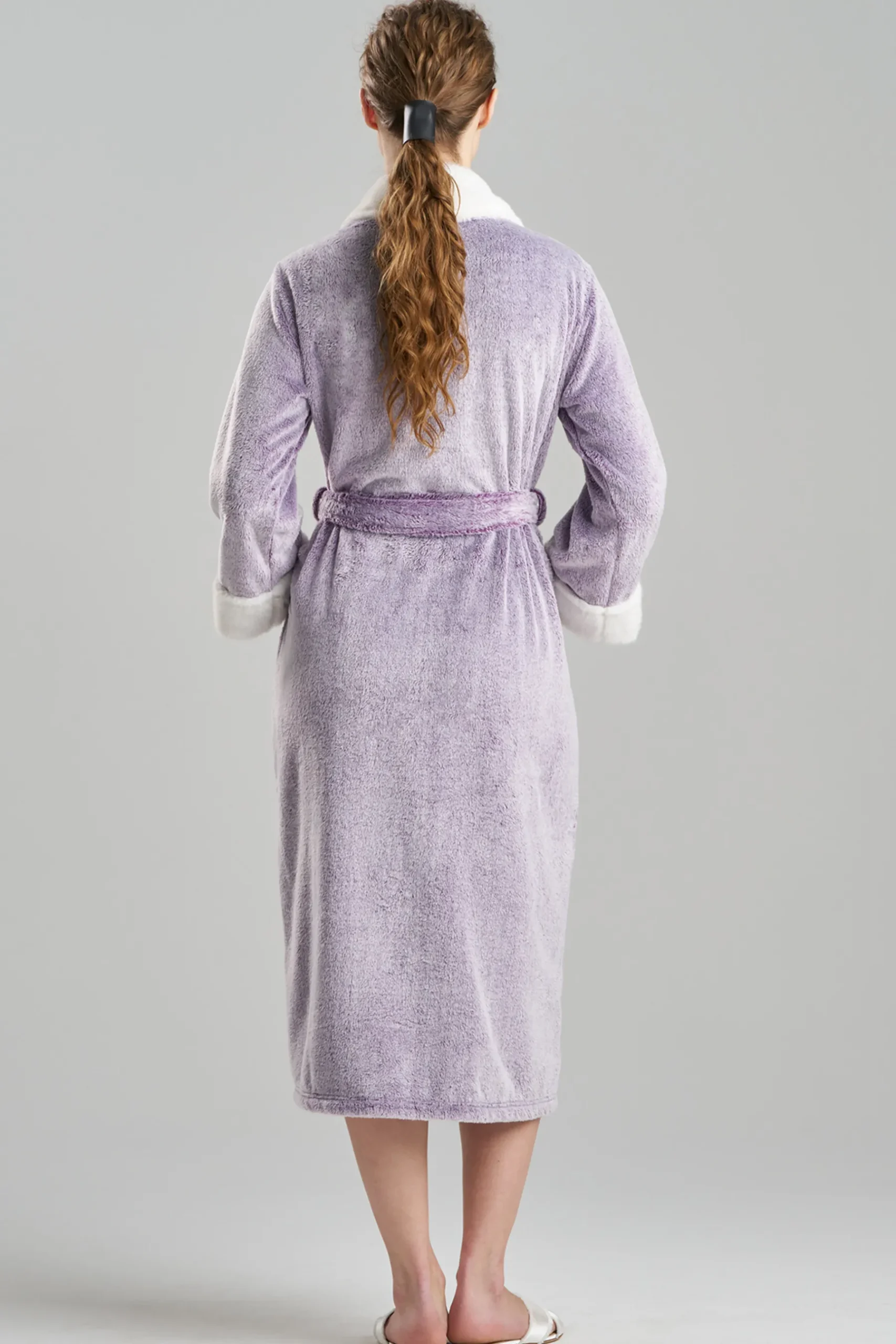 Natori Robes & Kimonos-Frosted Cashmere Fleece Robe