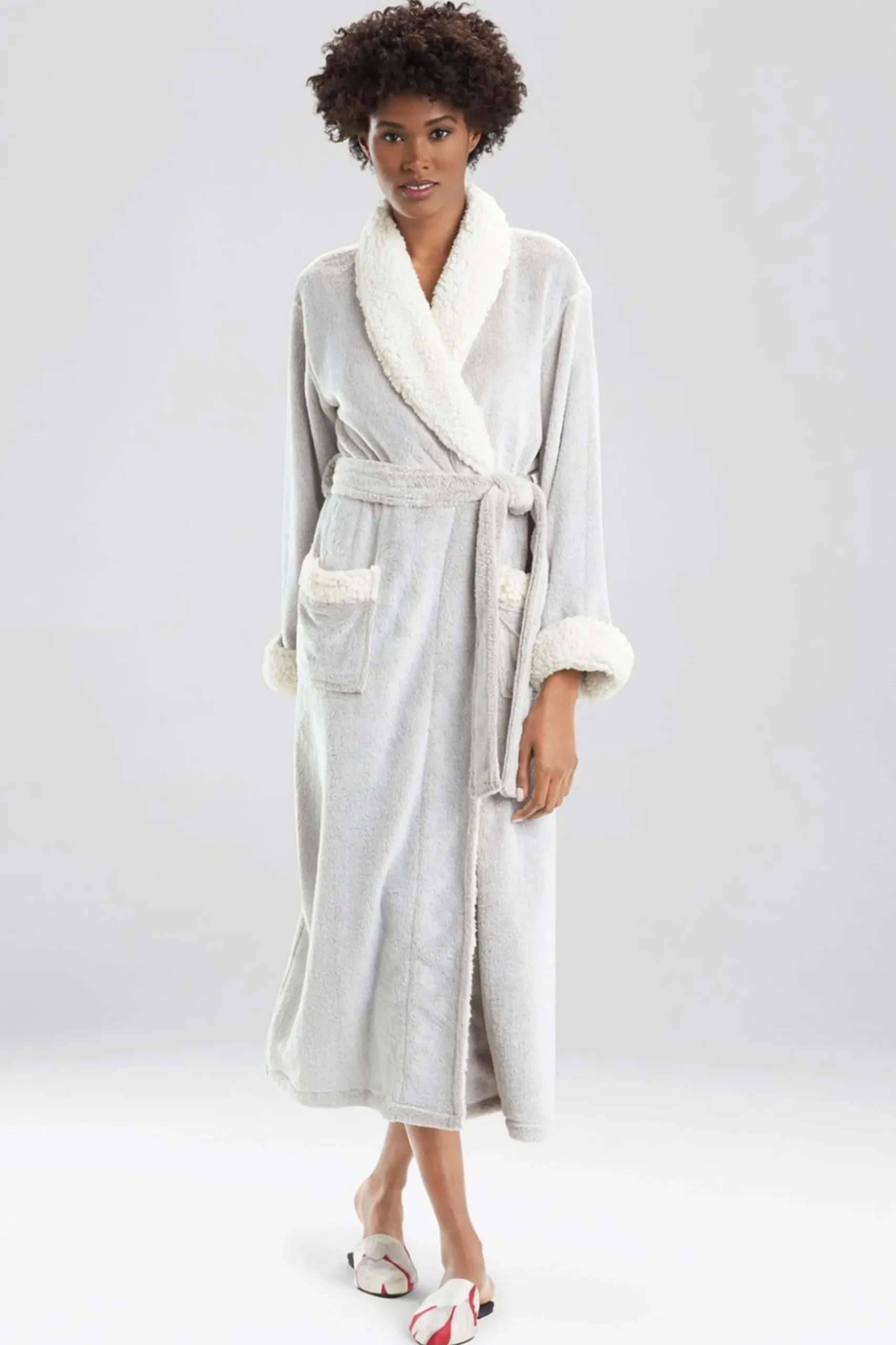 Natori Robes & Kimonos-Frosted Sherpa Robe