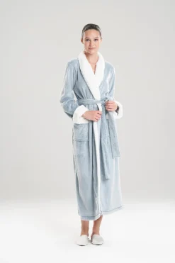 Natori Robes & Kimonos-Frosted Sherpa Robe