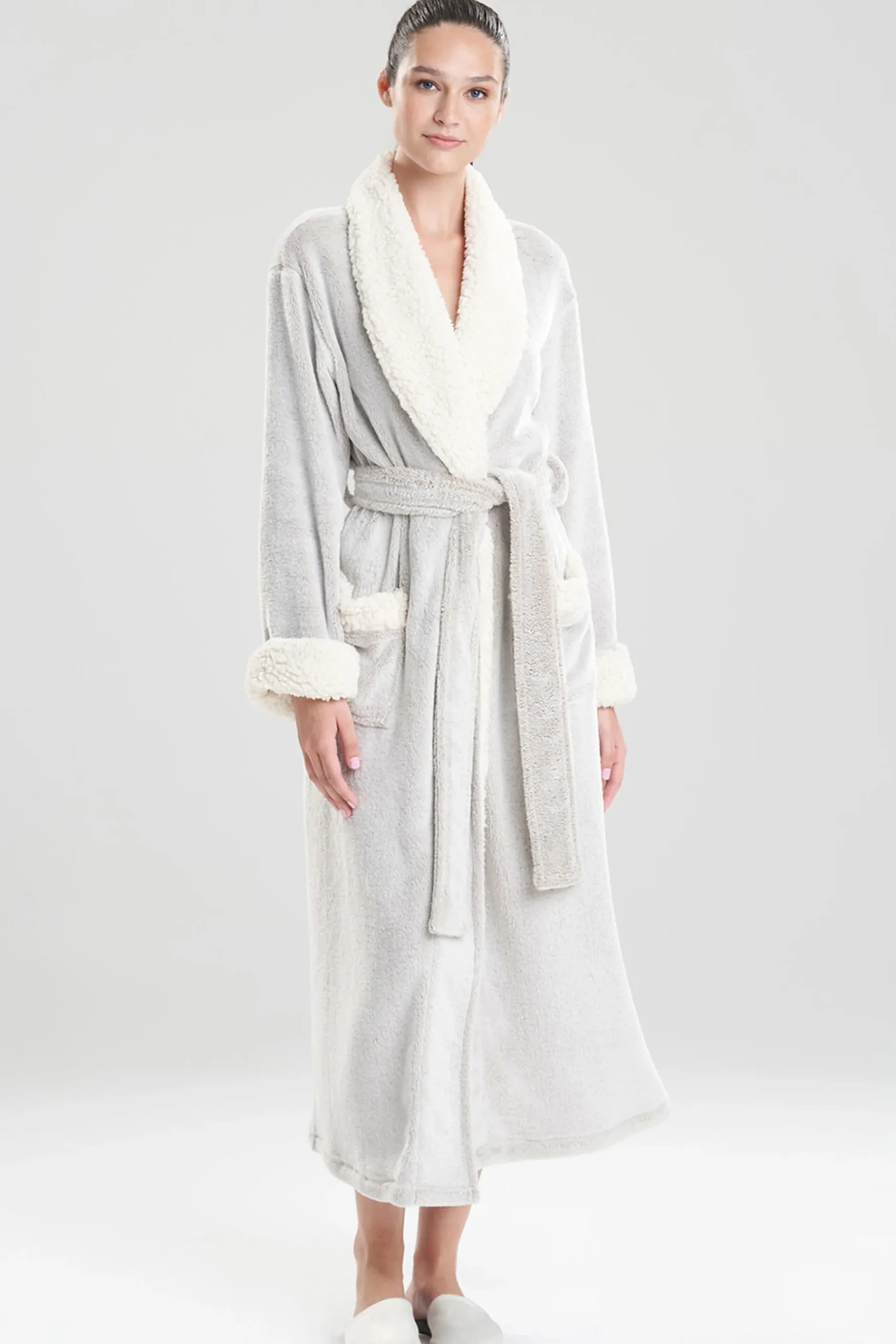Natori Robes & Kimonos-Frosted Sherpa Robe