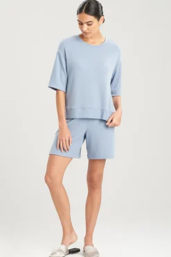 Natori Lounge Tops-Fuji Short Sleeve Top