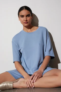 Natori Lounge Tops-Fuji Short Sleeve Top