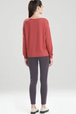 Natori Pajama Tops|Lounge Tops-Fuji Top