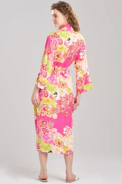 Natori Plus Sizes|Robes & Kimonos-Geisha Garden Knit Robe