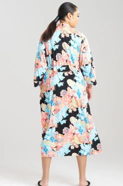 Natori Plus Sizes|Robes & Kimonos-Geisha Garden Knit Robe