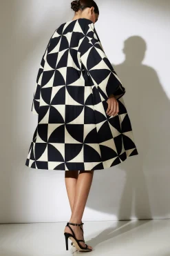 Natori Jackets & Outerwear-Geo Mod Jacquard Coat