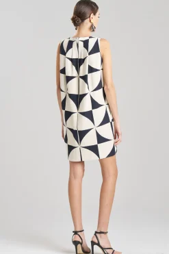 Natori Dresses-Geo Mod Jacquard Shift Dress