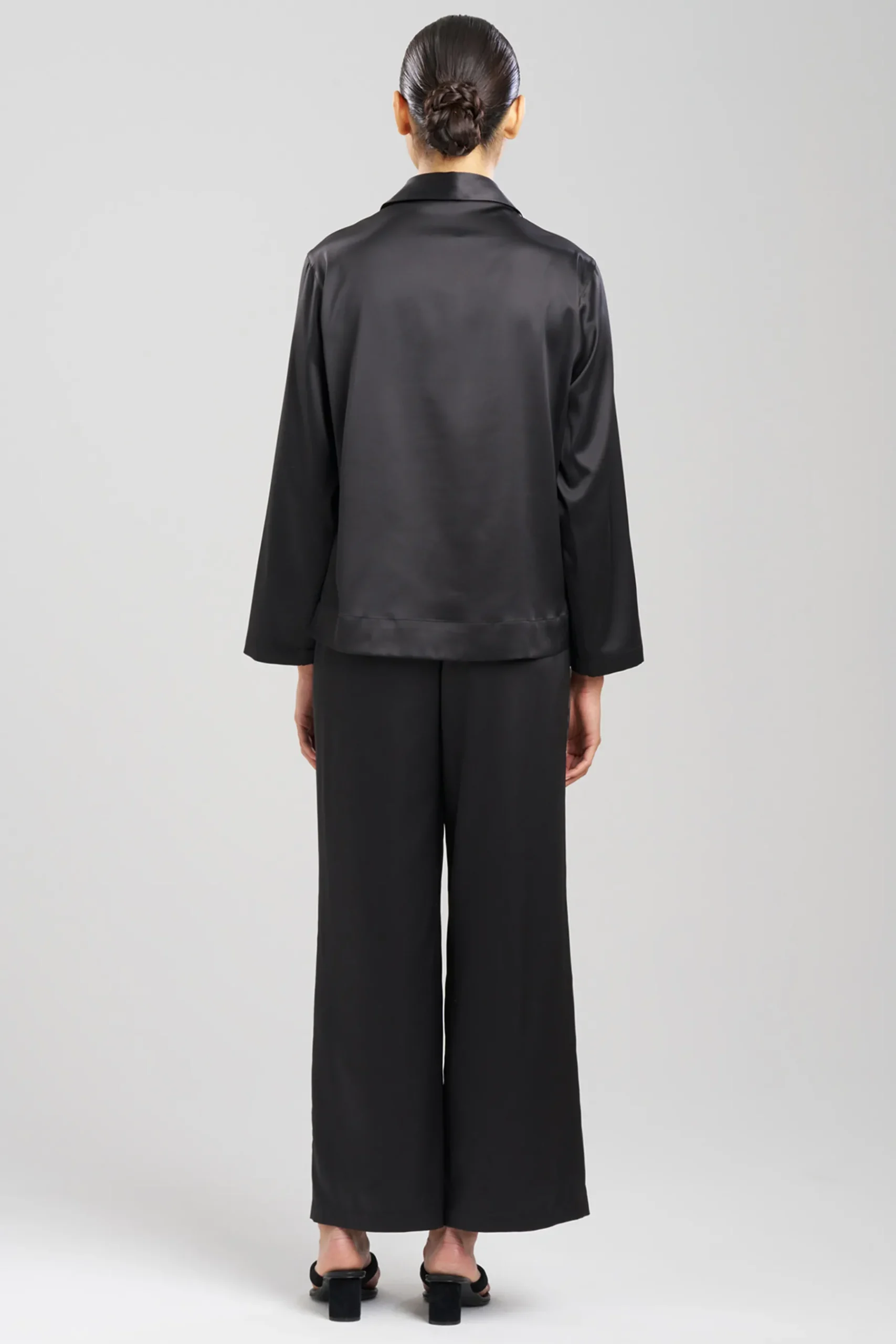 Natori Pajama Tops-Glamour Button Down Top