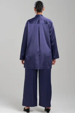 Natori Sleepshirts-Glamour Mandarin Tunic Sleepshirt