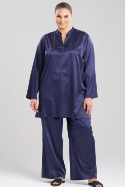 Natori Sleepshirts-Glamour Mandarin Tunic Sleepshirt