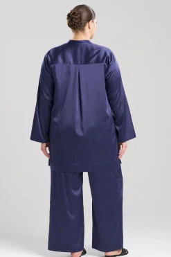 Natori Sleepshirts-Glamour Mandarin Tunic Sleepshirt