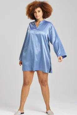 Natori Sleepshirts-Glamour Mandarin Tunic Sleepshirt