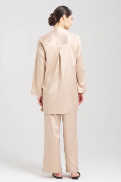 Natori Sleepshirts-Glamour Mandarin Tunic Sleepshirt