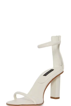 Natori Sandals-Glow Nappa Leather Block Heel Sandal