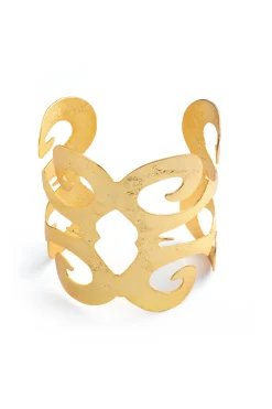 Natori Bracelets-Plated Brass Cut Out Bangle
