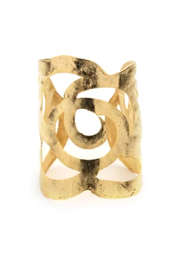 Natori Bracelets-Plated Scroll Cuff